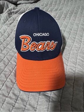 Chicago Bears NFL Reebok Navy & Orange SnapBack Hat